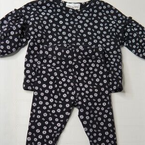 Kids Pajamas with Floral Pattern